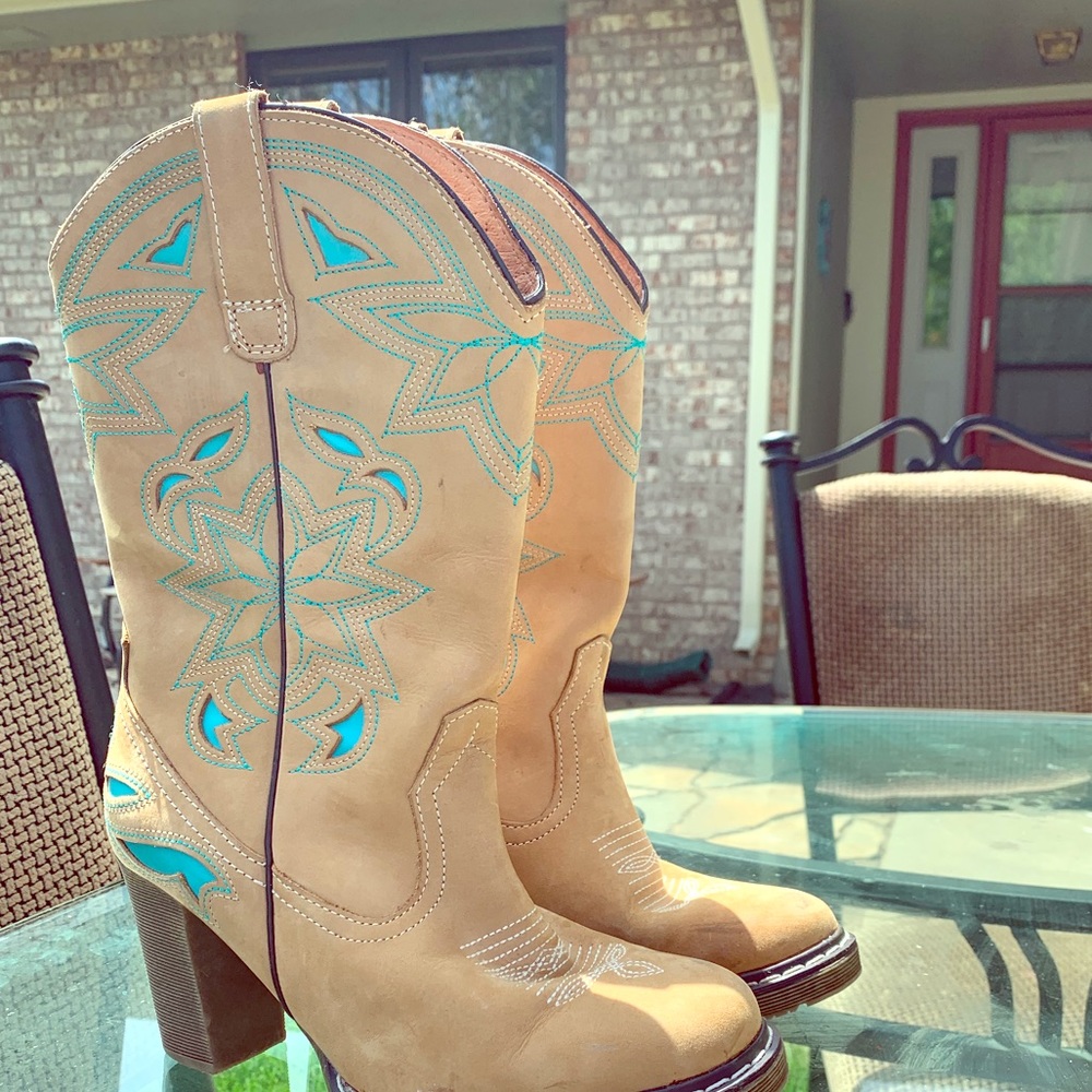 ROPER high heel cowgirl boots SZ 9